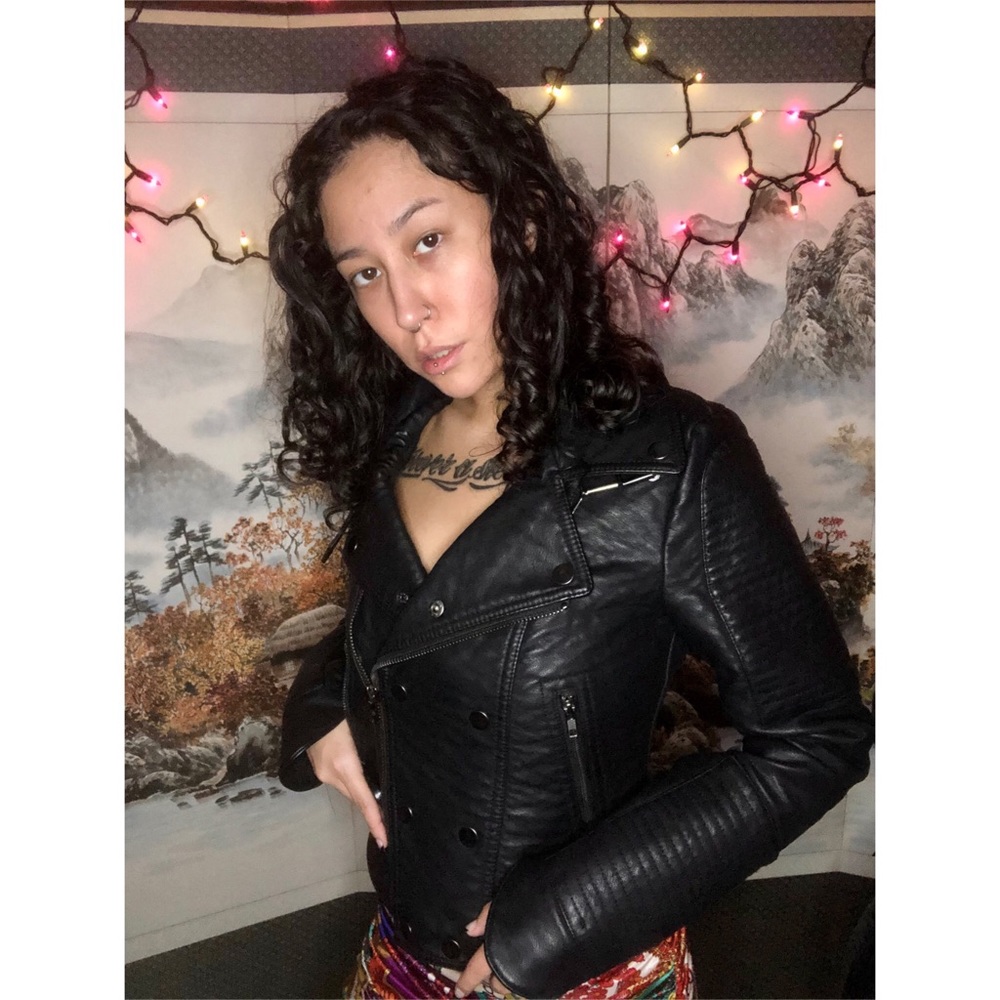 Faux leather Moto jacket